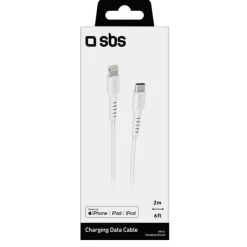 SBS Cavo Lightning / Type-C Lunghezza 2 metri colore Bianco - TECABLELIGTC2W