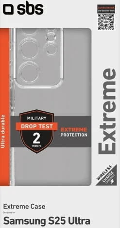 SBS - Cover Extreme TEEX2SAS25U per Samsung S25 Ultra - Trasparente