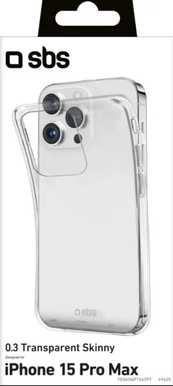 SBS - Custodia TESKINIP1567PT per Iphone 15 Pro Max Trasparente
