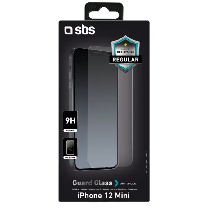 SBS pellicola in vetro temperato per Iphone 12 Mini