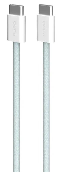 SBS - PUCCCFABK415MTLBLUE - Cavo in tessuto per iPhone 15 - Azzurro