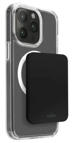 SBS - PUFCBB40P2MAGBLK - Mini Power Bank 4200mAh, MagSafe USB-C, Slim Power Mag per IPhone - Nero