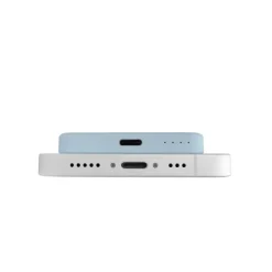 SBS - PUFCBB40P2MAGLBLUE - Mini Power Bank 4200mAh, MagSafe USB-C, Slim Power Mag per iPhone - Powder Blue
