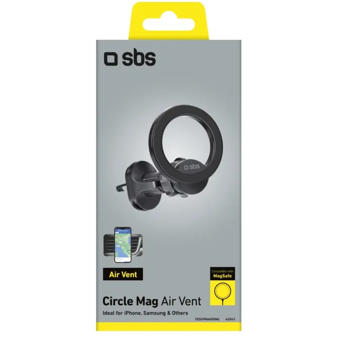 SBS - Supporto auto MagSafe TESUPMAGRING - Nero