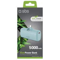 SBS - TEBB5000PLUGLBGRS - EcoPower Bank 5000mAh - Verde