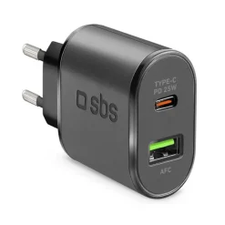 SBS TETRPD25W Caricabatterie per dispositivi mobili Nero Interno