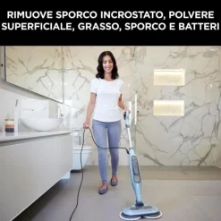 SCOPA A VAPORE SHARK STEAM & SCRUB CON PANNI ROTANTI S6002EU