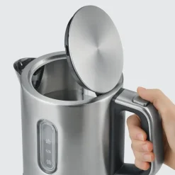 Severin WK 3401 bollitore elettrico 1 Litro, 2400 Watt, Indicatore livello dell'acqua, spegnimento automatico - Acciaio inox