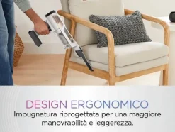 SHARK - ASPIRAPOLVERE SENZA FILO DETECT PRO AUTOSVUOTAMENT - bianco/rosa