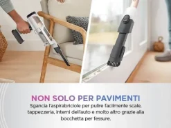 SHARK - ASPIRAPOLVERE SENZA FILO DETECT PRO AUTOSVUOTAMENT - bianco/rosa