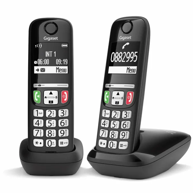 Siemens Gigaset E270 Duo Telefono DECT Identificatore di chiamata Nero