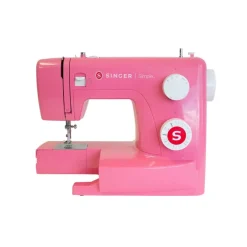 Singer MC Simple 3223 Rosa Macchina per cucire semiautomatica, 23 programmi, ampiezza punto 5mm, 23 schemi di cucito - Rosa