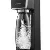 SODASTREAM - Gasatore SST ART, 1 litro, Gasatura regolabile, Decompressione automatica, Bottiglia in pet lavabile - Nero
