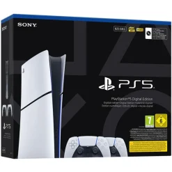 SONY PlayStation 5 Digital Edition E Slim + 2 DualSense White