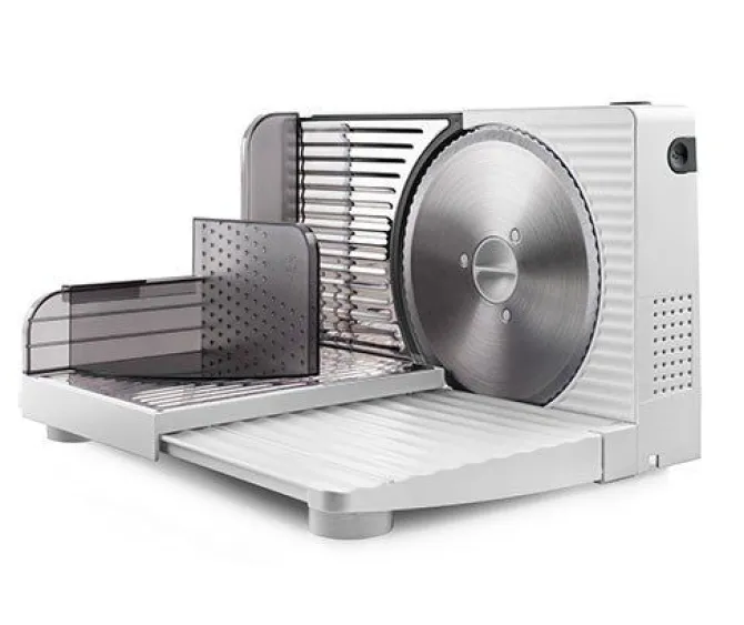 Taurus - affettatrice pieghevole Cutmaster Compact 100 W | lama acciaio inox 17 cm | spessore 1-15 mm | pulsante sicurezza | design compatto | per tutti i tipi di alimenti