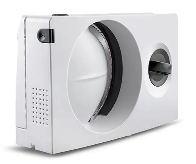 Taurus - affettatrice pieghevole Cutmaster Compact 100 W | lama acciaio inox 17 cm | spessore 1-15 mm | pulsante sicurezza | design compatto | per tutti i tipi di alimenti