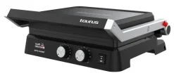 Taurus - Grill per panini 2600 W | 2-in-1 grill e piastra | Piastre antiaderenti senza PFOA 29x23 cm | Stair System | Dual Heat | Maniglia fredda al tatto | Vassoio raccogli-grassi | Timer 30 min