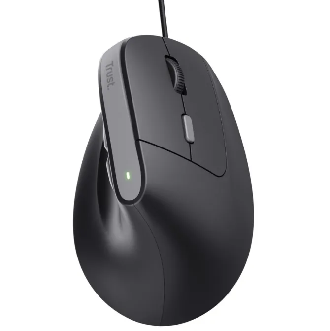 TRUST - BAYO II ERGONOMIC MOUSE 2 Direzioni, rotella di scorrimento - Nero