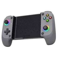 TRUST - Gaming GXT 735G Mylox Controller gaming per Smartphone, Xbox, PS5 - 25649, Bluetooth® 5.0, illuminazione LED RGB - Grigio