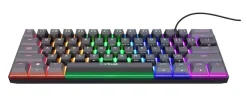 TRUST - GXT867 ACIRA 60% Tastiera da Gaming, tasti Fn multifunzionali, RGB, Connessione USB, 16,8 milioni di colori,