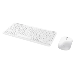 Trust - Lyra tastiera Mouse incluso RF senza fili + Bluetooth QWERTY Italiano - Bianco