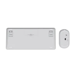 Trust - Lyra tastiera Mouse incluso RF senza fili + Bluetooth QWERTY Italiano - Bianco