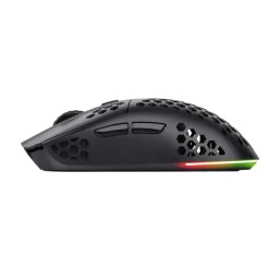 TRUST - Mouse Gaming Nido d'ape multicolore GXT929 HELOX WIRELESS LIGHTWEIGHT, 6 pulsanti, 75 grammi, Batteria ricaricabile - Nero