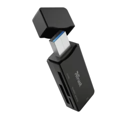 Trust NANGA lettore di schede USB 3.2 Gen 1 (3.1 Gen 1) Type-A Nero