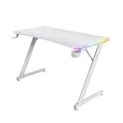 TRUST - Scrivania gaming illuminata a LED GXT709W, Luminus RGB, 120x60x76 cm, legno certificato FSC®