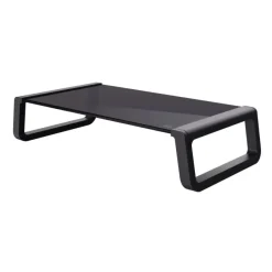 TRUST - Supporto per monitor MONTA GLASS MONITOR STAND, piastra superiore in vetro temperato, max 10 kg - Nero