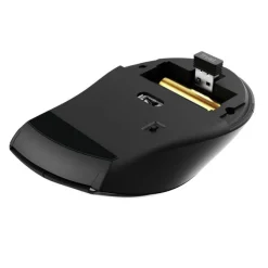 TRUST - SURA COMFORTABLE Mouse Wireless, 6 Pulsanti, Rotella di Scorrimento, 2 direzioni, risoluzione DPI 1200 - Nero