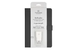 TUCANO - FACILE PLUS Cover per tablet, ebook e palmari, compatibilità universale - Nero