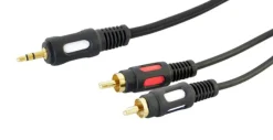 254 - VIDEOSUONO : CAVO AUDIO 3,5/2 RCA 1,5MT