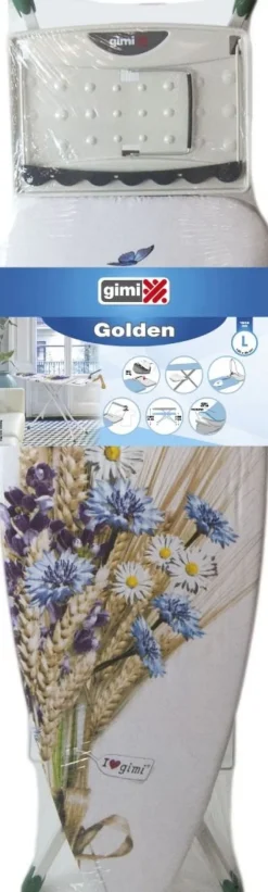 VILEDA - ASSE STIRO GOLDEN 130X44 Asse da Stiro in Acciaio, 126x45cm