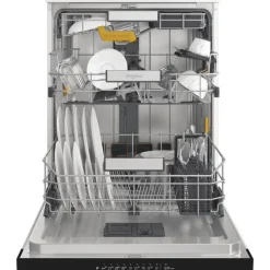 Whirlpool W8F HS61X, Lavastoviglie MaxiSpace 60cm, classe A, 15 coperti, 41dBA, Inox