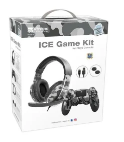 XTREME - ICE GAME KIT CUFFIA+PAD-Camouflage Grigio