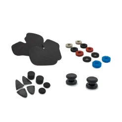XTREME - KIT SENSIBILITY per DualSense, 2 stickers antiscivolo, 10 anelli in spugna, set trigger e thumb grips -nero
