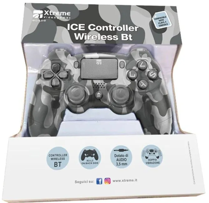 Xtreme 90426 periferica di gioco Nero Bluetooth Gamepad Analogico/Digitale PlayStation 4