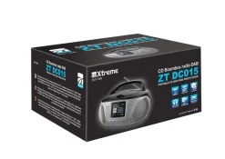 Xtreme ZT RADIO DAB CD BOOMBOX ZT DC015 Portatile Digitale Nero, Argento