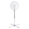ZEPHIR - PBA41P Ventilatore a piantana 45 max, 3 Pale, altezza 125 cm, Griglia a nido d’ape, Oscillazione laterale automatica - Bianco