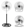 ZEPHIR - ZTT45CM VENTILATORE INDUSTRIALE 3 IN 1, 1250 Giri, 3 lame in metallo, 55 Watt, cavo 3 metri